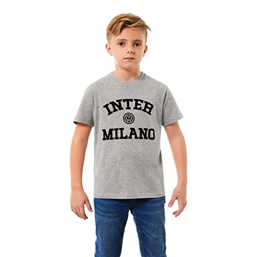FC Internazionale Milano S.p.A. T-Shirt Kinder und Jungen, Grigio Chiaro, 12 Jahre von Inter