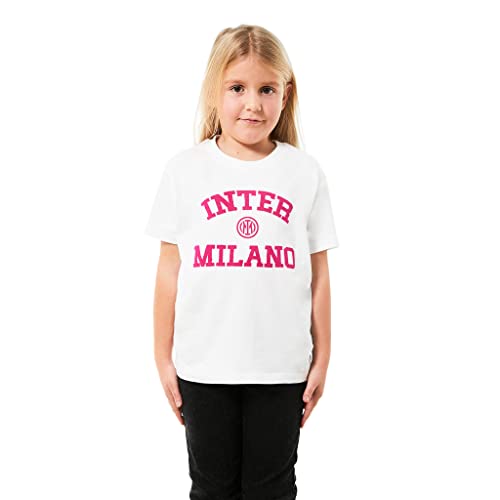 FC Internazionale Milano S.p.A. T-Shirt für Mädchen und Mädchen, Bianco, 10 Jahre von Inter