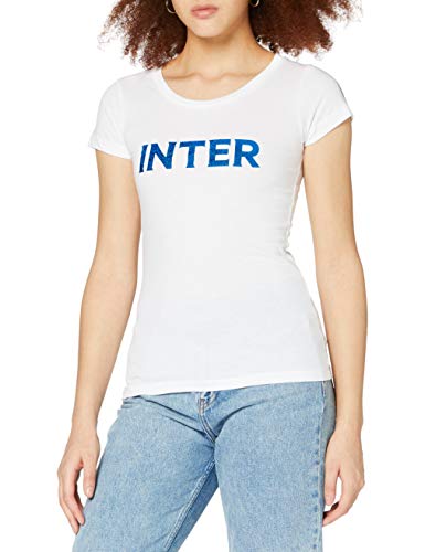 Inter Damen-T-Shirt mit Rundhalsausschnitt aus Jersey, Kurzarm, T-Shirt für Damen von Inter