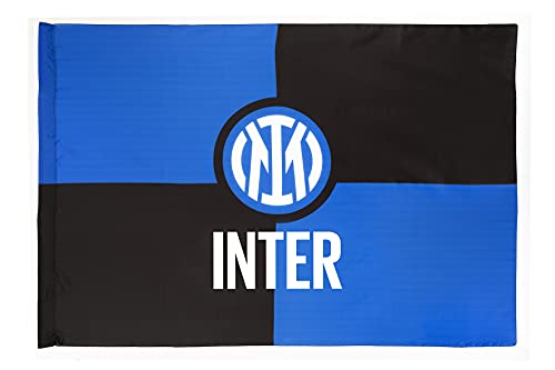 Inter Flagge Neues Logo 70 x 50 cm, Unisex Erwachsene, schwarz/blau, 70 x 50 cm von Inter