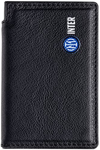 Inter Hallo Tech Artisans Powerbank Offizielles 2022 F.C, Premium-Ladegerät für Handy, 2600 A, echtes Leder, Universal-Ladegerät, USB-A- und USB-C-Kabel, Schwarz mit neuem Logo, hergestellt in Italien von Inter