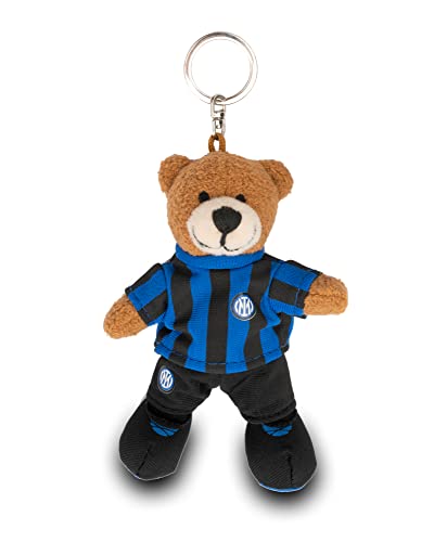 Inter Offizieller F.C Keyring Schlüsselanhänger mit Plüsch, Logo, 10 cm, 41713, beige von Inter