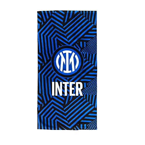 Inter Strandtuch aus Schaumstoff, 70 x 140, Logo, 100% Baumwolle, offizielles Produkt, Nerazzurra Grafik von Inter