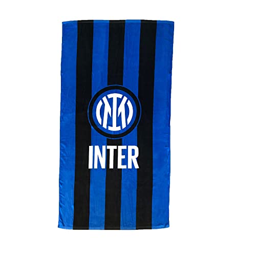 Inter Strandtuch aus Schaumstoff, 90 x 170, Logo, 100% Baumwolle, offizielles Produkt, Nerazzurra Grafik von Inter
