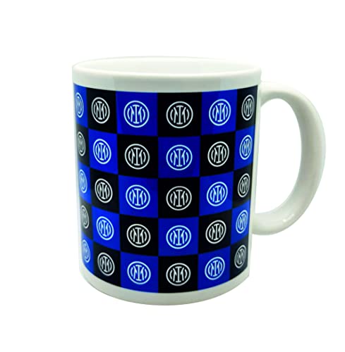 Inter Keramikbecher mit wiederholtem Logo-Druck, offizielles Produkt, 30 Mikroliter von Inter