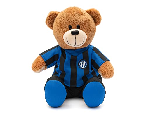 Inter Teddybär, offizieller FC Teddybär, schwarz, hellblau, neues Logo von Inter