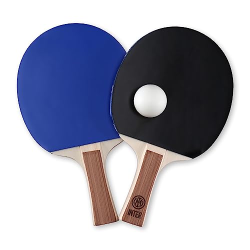 Inter - Tischtennisschläger mit ganzem Logo und Zwei Bällen-Set Kinder und Erwachsene Interessenten - Offizielles Produkt von Inter von Inter