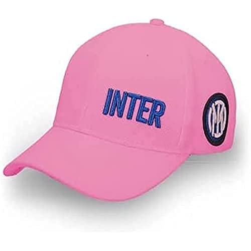Inter ZeroPlayer Baseballkappe mit neuem Logo-Visier, Baumwolle, Rosa, Einheitsgröße verstellbar von Inter