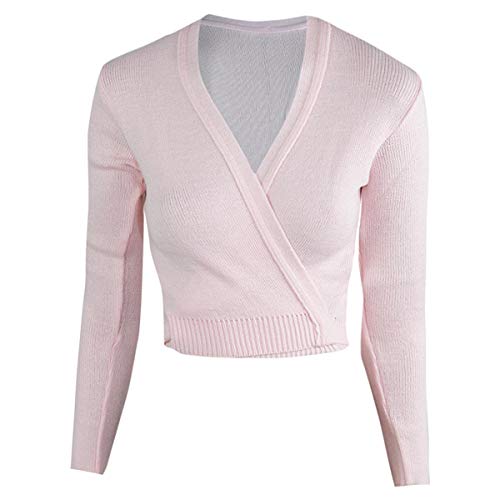 Intermezzo Damen Ballett Wickeljacke/Weste 6000 Jersey Elisa - Farbe: Rosa (007) - Größe: M von Intermezzo