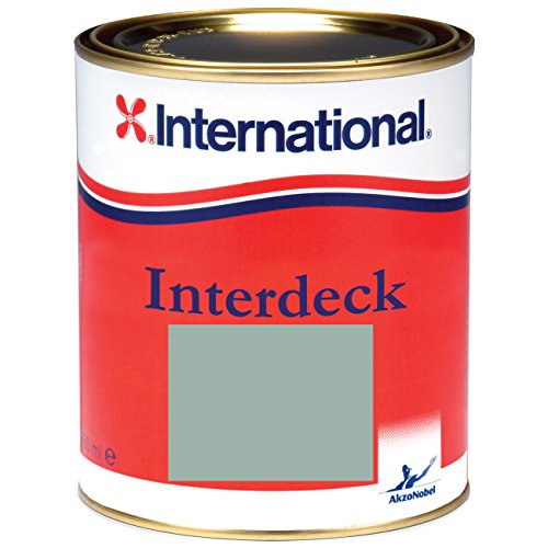 International Interdeck / Rutschfeste farbe | Grau | 750ML | Seidenglanz, für alle Oberflächen von International