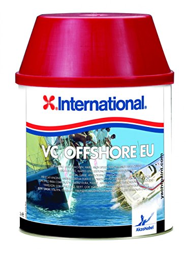 International VC Offshore EU, Bewuchsschutz für Motorboote, Segelboote & Yachten, 2,5 l, selbstpolierendes Hartantifouling, Muschelweiß von International