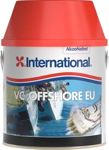 International VC Offshore EU, Bewuchsschutz für Motorboote, Segelboote & Yachten, 2,5 l, selbstpolierendes Hartantifouling, Blau von International