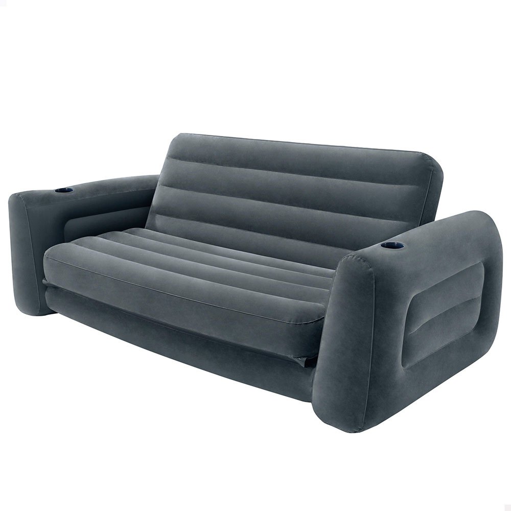 Intex 2 In 1 Inflatable Sofa Bed Grau 203 x 224 x 66 cm von Intex