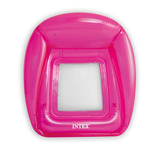 Intex 56802NP - Transparent Lounges - Schwimmsitz Mesh Mat Mesh Seat (Pink) von Intex
