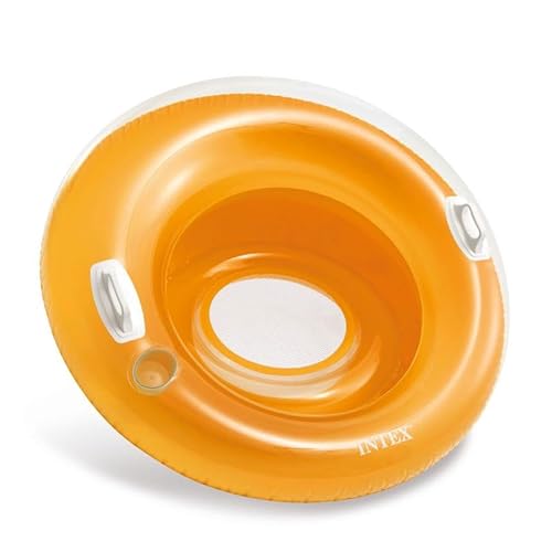 Intex 58883NP - SIT 'N LOUNGES - Aufblasbarer Schwimmring Poolsessel - Orange von Intex