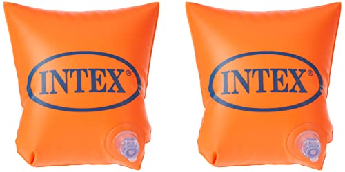 Intex 59640 - Braccioli Tinta Unita, 19 x 19 cm, Arancione von Intex