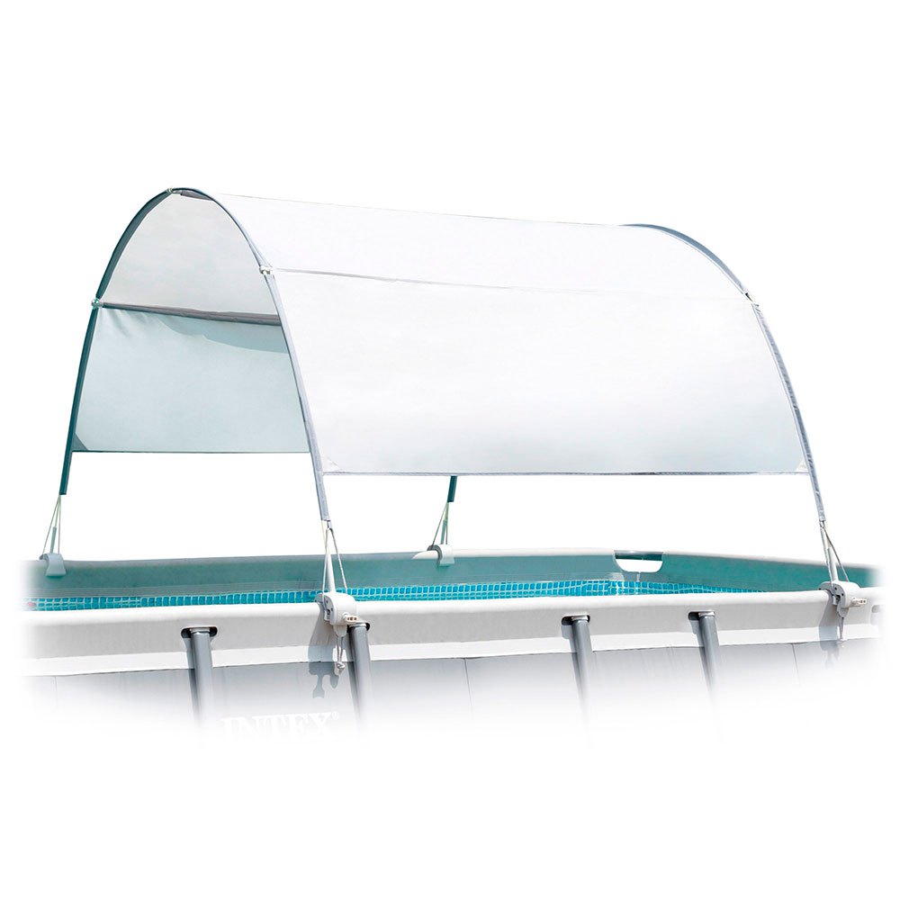 Intex Awning With Uv50 Protection For Metal Frame Pools Weiß von Intex