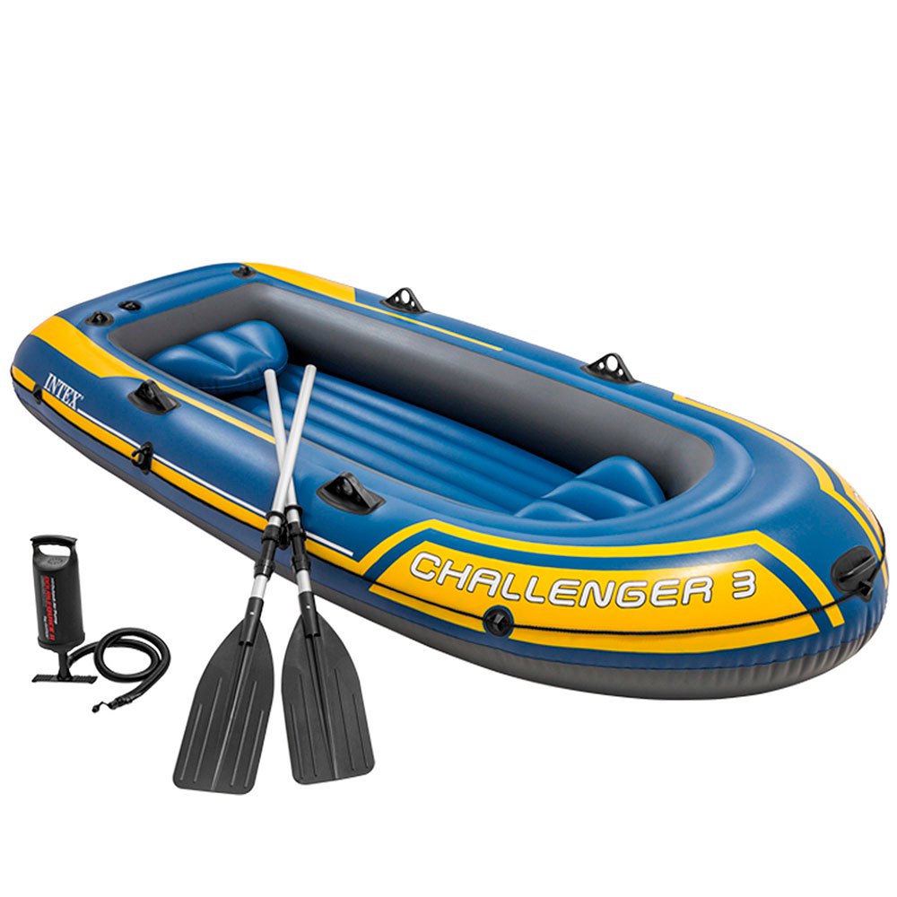 Intex Challenger 3 Inflatable Boat Blau 3 Places von Intex