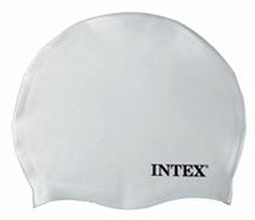 Intex Erwachsene Hohe Qualität Silikon Schwimmen Cap/Hat Weiß weiß von Intex
