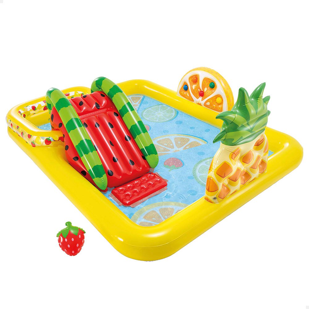 Intex Fruits Play Centre With Slide And Sprinkler Pool Mehrfarbig 191 x 244 x 91 cm von Intex