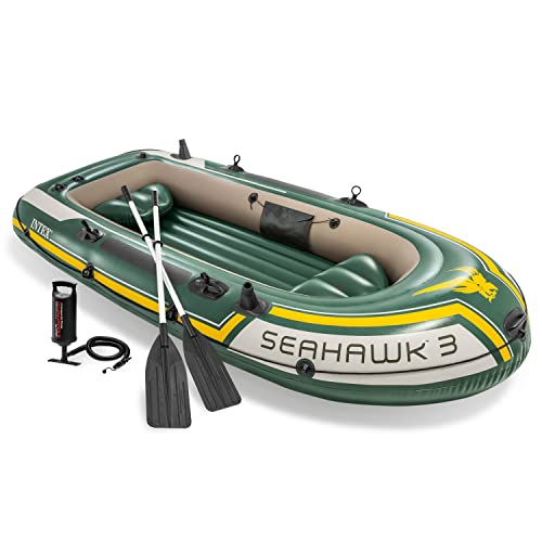 Intex Seahawk 3, 3-Person Inflatable Boat Set With Aluminum Oars and High Output Air Pump (Latest Model) von Intex