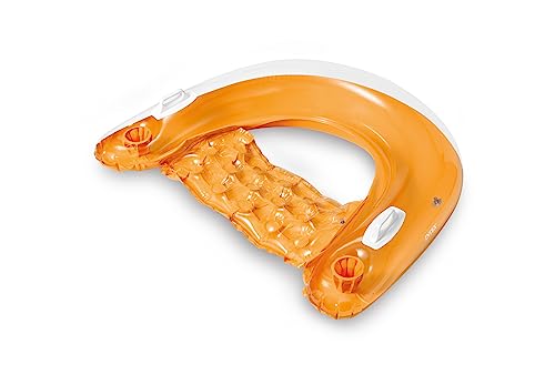 Intex Sit 'N Float - Aufblasbarer Schwimmsessel - 152 x 99 cm - Orange von Intex
