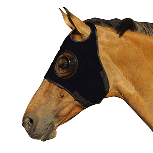Intrepid International Can't See Back Blinkerhaube, Schwarz von Intrepid International