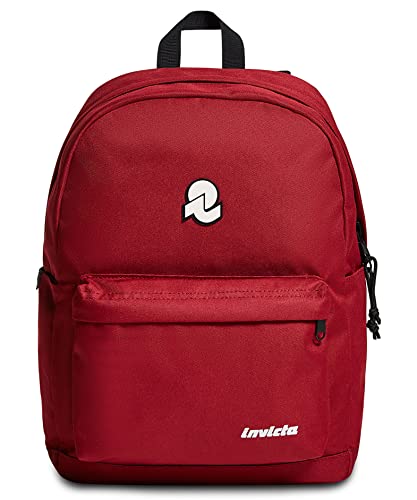 Carlson Plain Invicta Backpack GRS, rot, Taglia Unica, Lässig von Invicta