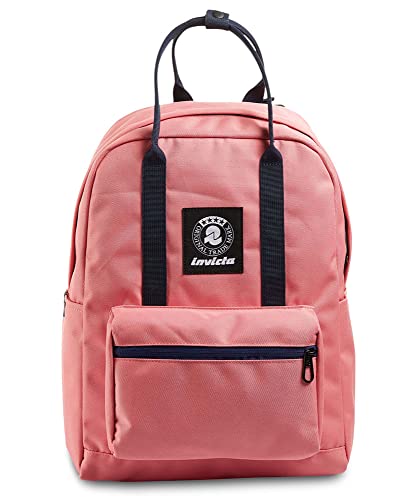 Invicta Rucksack, VAX, aus nachhaltigen Materialien, Praktischer Rucksack für Reise, Freizeit, Ausflüge; Uni, Büro , mit Laptopfach bis 13'' , Tagesrucksack, Handtasche; rosa von Invicta