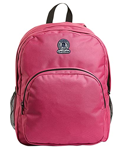 INVICTA BENIN M Geräumige Schultasche für Teenager, Mädchen und Jungen, für Schule, Gymnasium, Sport & Freizeit, mit Laptopfach , rosa von Invicta