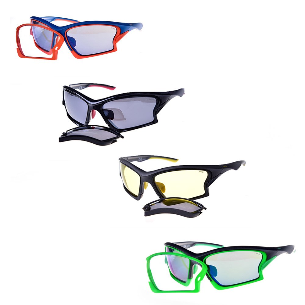 INVU - funktionelle Sport- Sonnenbrille - mit Wechselgläsern von Invu