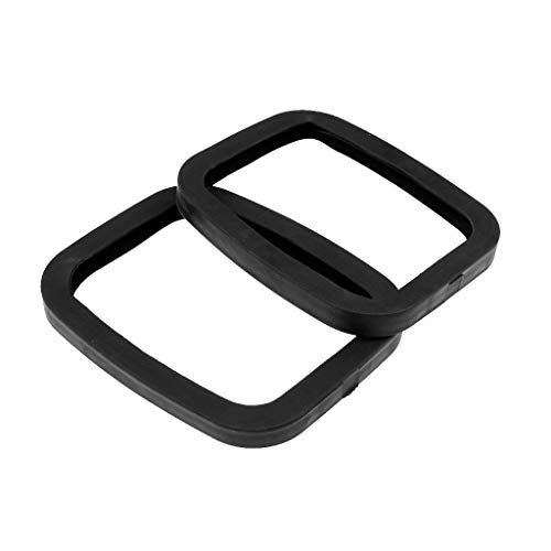 1 Paar kratzfeste schwarze Gummi-Roller Road Drift Inline Skates Plate Kantenschutz Zubehör 17 x 14,2 x 1,6 cm von Inzopo