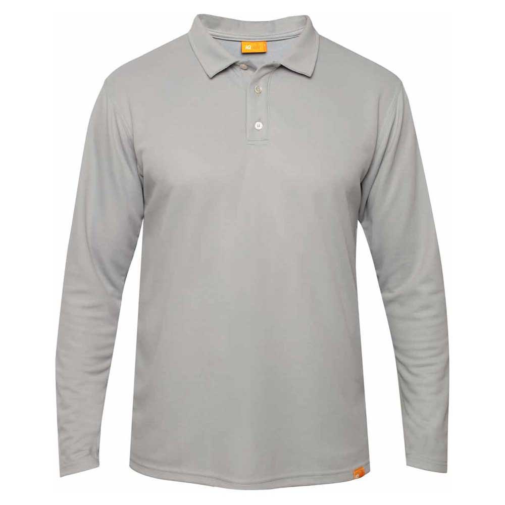 Iq-uv Uv 50+ Long Sleeve Polo Shirt Grau 3XL von Iq-uv