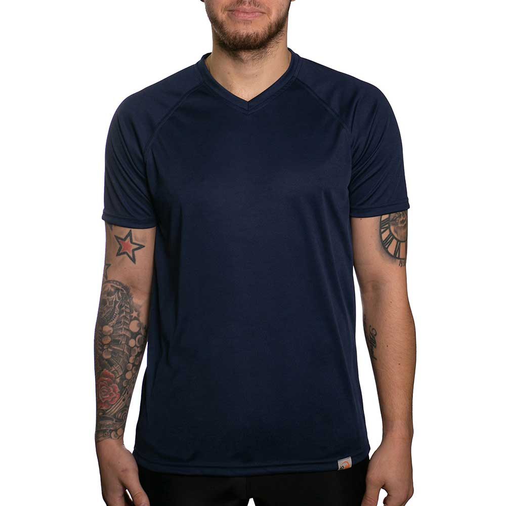 Iq-uv Uv Air Pro Short Sleeve V Neck T-shirt Blau 2XL von Iq-uv