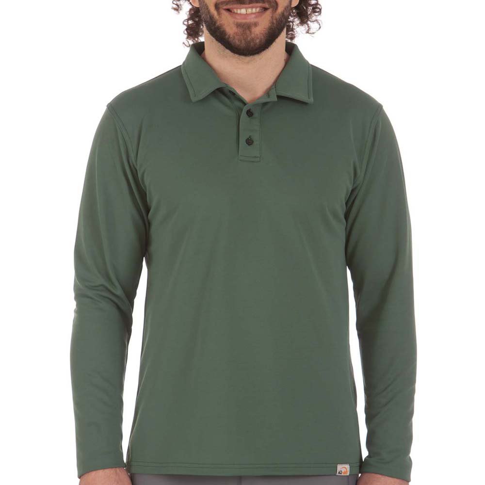 Iq-uv Uv Pro Polo Shirt Longsleeve Man Grün 3XL von Iq-uv
