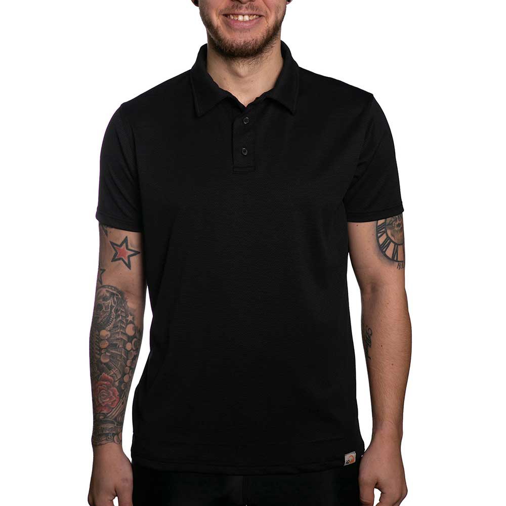 Iq-uv Uv Wave Short Sleeve Polo Schwarz 4XL von Iq-uv