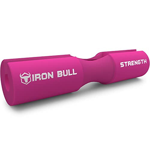 Iron Bull Strength Fortgeschrittenes Kniebeugen-Polster – Hantelstangen-Unterstützung für Kniebeugen – Schutzpolster für Nacken & Schulter (Rosa) von Iron Bull Strength
