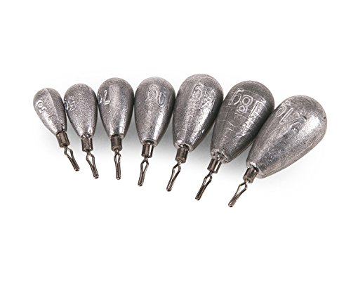 Iron Claw Unisex – Erwachsene 10C4039507210847C10 Blei Tear Drop Sinker 10 g (4), Bunt, Normal von Iron Claw