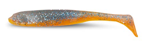 Iron Claw Slim Jim Non Toxic UV 13 cm Blue Glitter Orange (Bgo) Moby Softbaits von Iron Claw