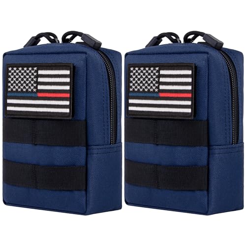 IronSeals Tactical Molle EDC Pouch Multi-Purpose Compact Pack Water-Resistant Utility Pouch with Flag Patch von IronSeals