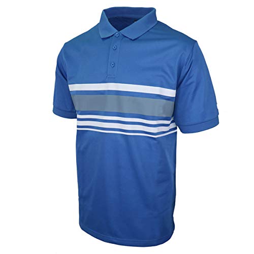 Island GREEN Herren IGTS1937 Golf-Poloshirt mit Streifen auf der Brust von Island Green