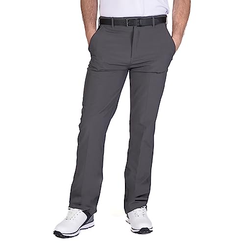 Island Green Herren Golf IGPNT1900 Stretch Konische Hosen - Charcoal - 34L von Island Green