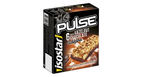 6er pack isostar pulse bars guarana haselnuss schokolade 6x23g von Isostar
