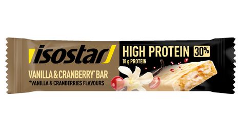 isostar high protein riegel 30 vanille cranberry 55g von Isostar