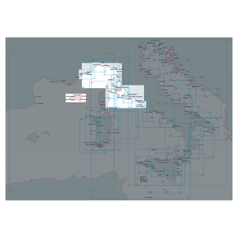 Istituto Idrografico Imperia-portofino Marine Charts Durchsichtig von Istituto Idrografico