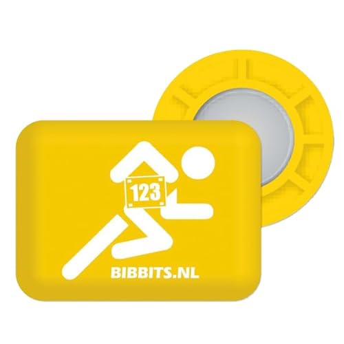 It's Running BibBits Magnetische Startnummernhalter Runner Yellow von It's Running