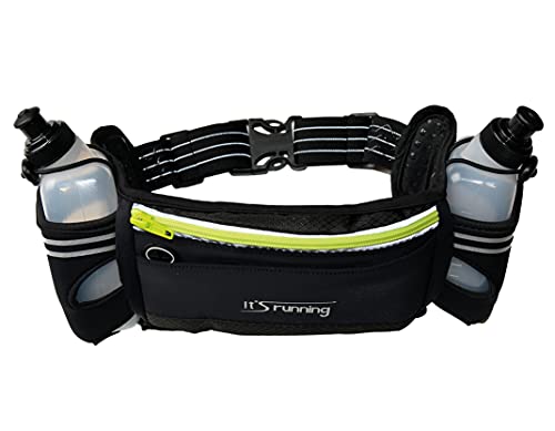 It's Running Unisex – Erwachsene Hydra Running Belt Laufgürtel, Schwarz, Unisize von It's Running
