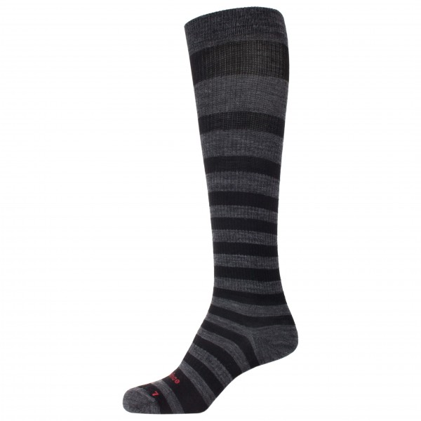 Ivanhoe of Sweden - Wool Sock Compression Stripe Gr 37-38;46-48 schwarz/grau von Ivanhoe of Sweden