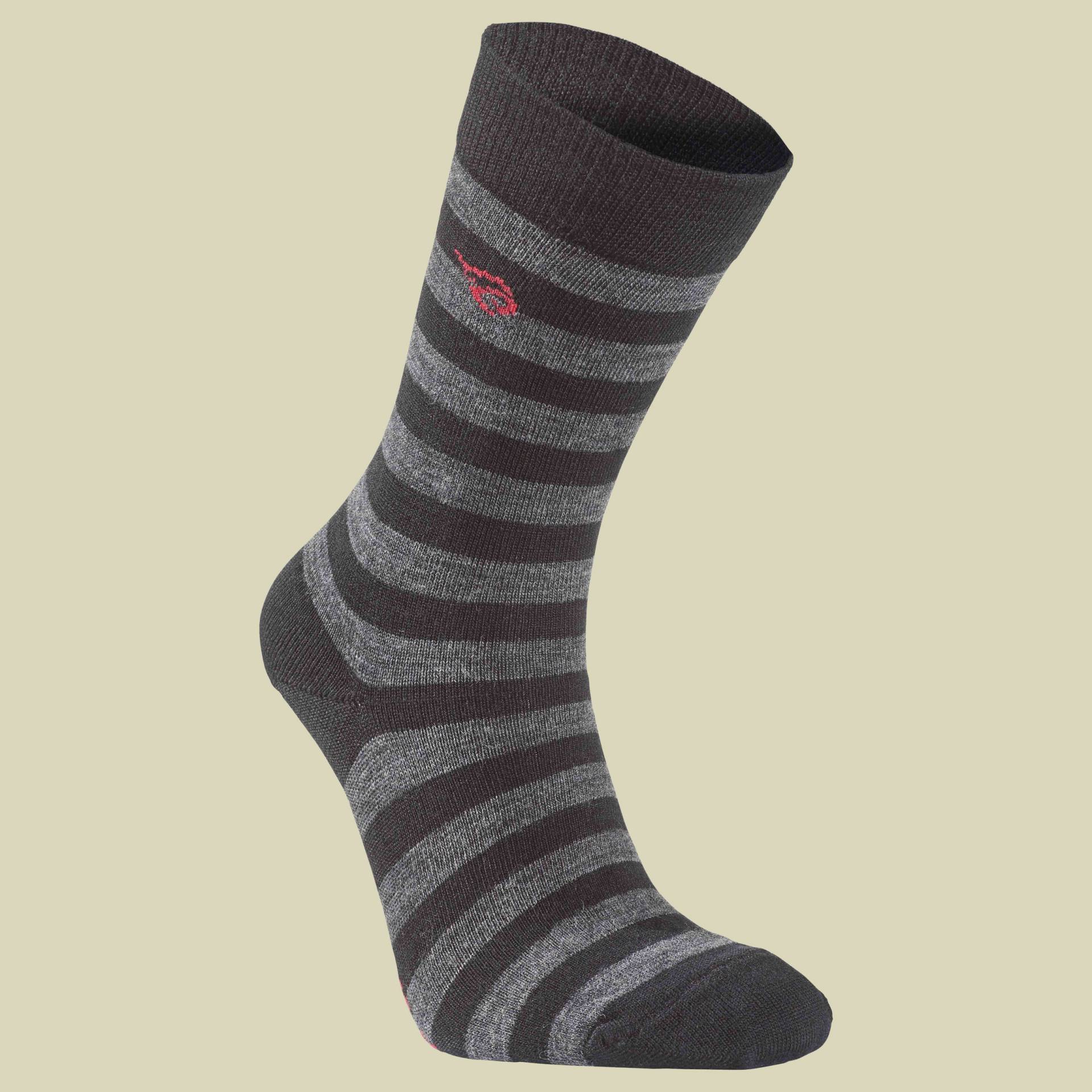 Wool Sock Stripe Unisex Größe 35-38 Farbe black von Ivanhoe