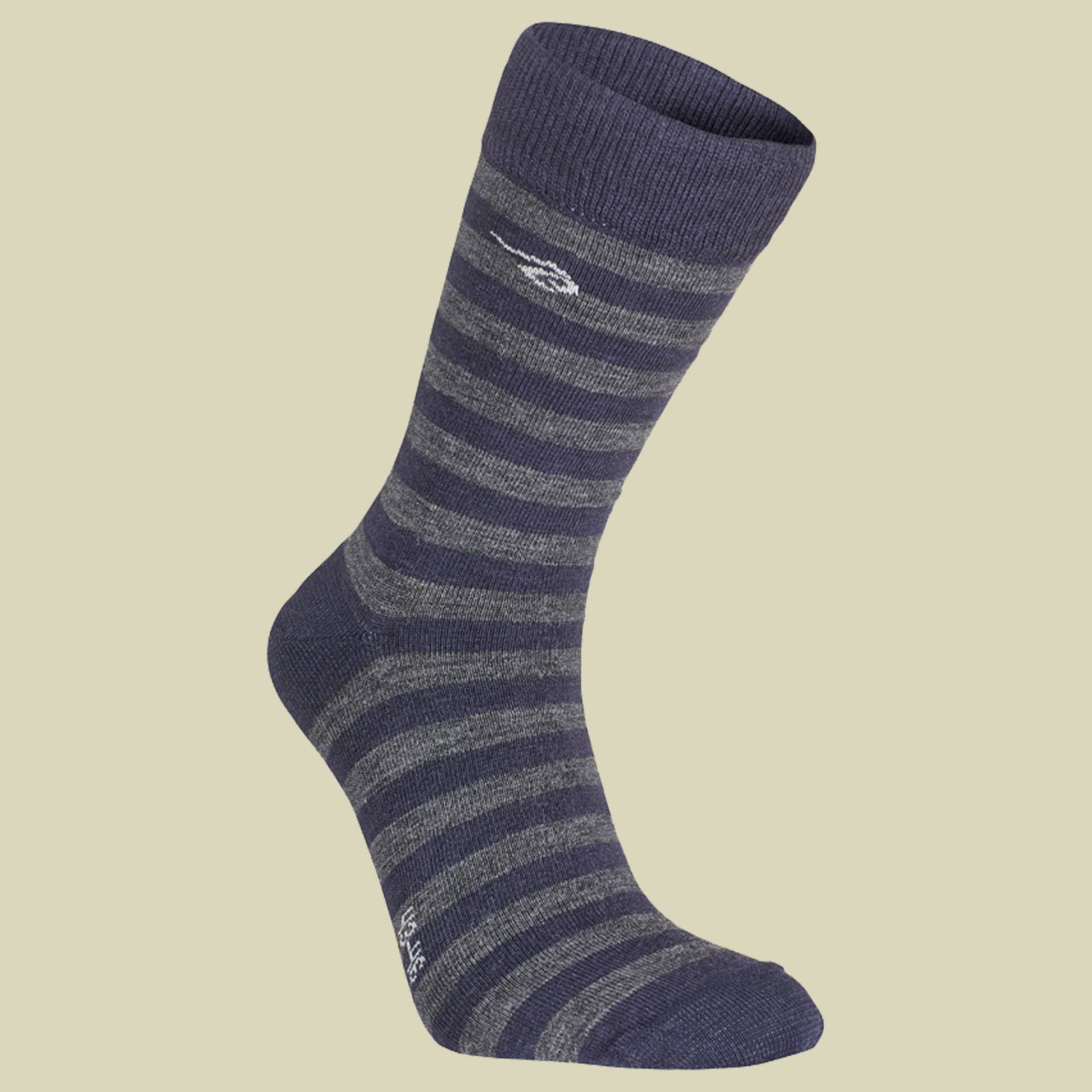 Wool Sock Stripe Unisex Größe 35-38 Farbe light navy von Ivanhoe